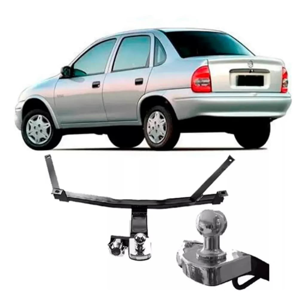 Engate Reboque Fixo Chevrolet Corsa Sedan Classic 1995 a 2009 Reforcel 500 Kg