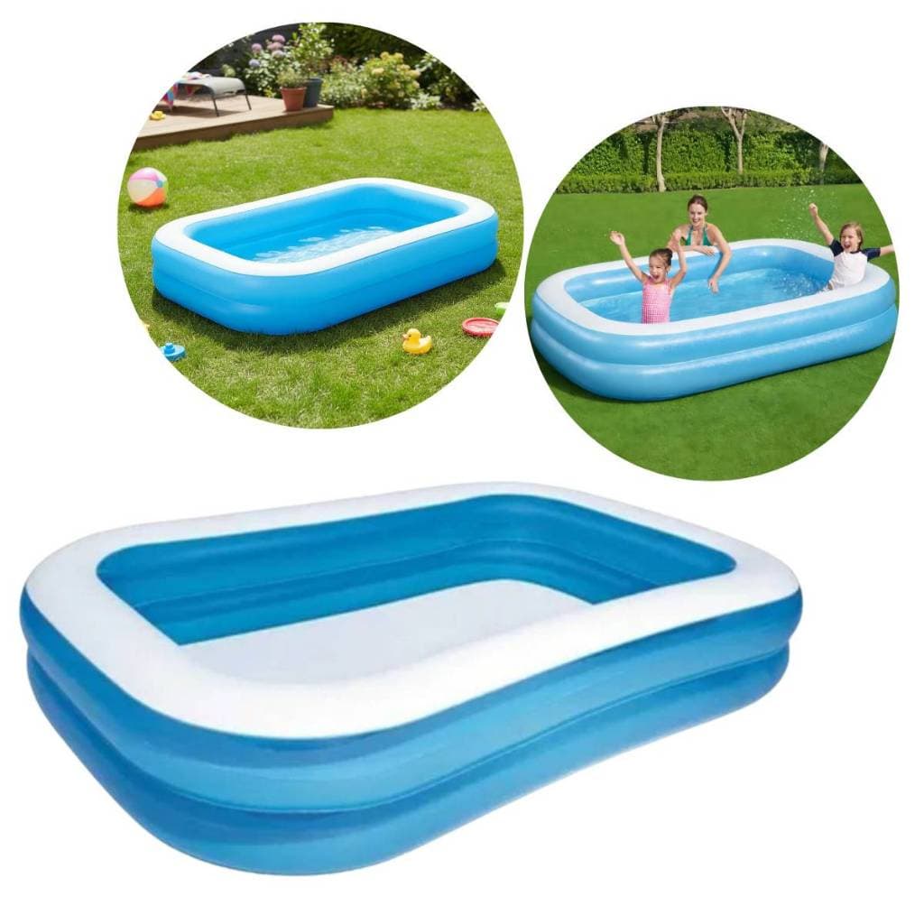 Piscina Inflável Retangular Grande 778 Litros Infantil Adulto Fácil Montagem Verão Jardim Lazer