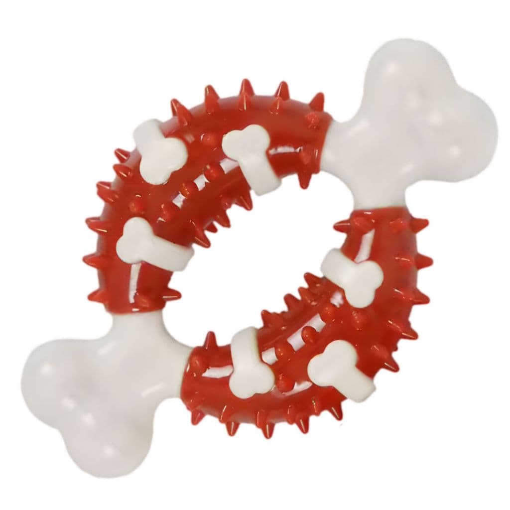 Brinquedo Pet Mordedor Osso Nylon Super Resistente Maciço Pet Cães