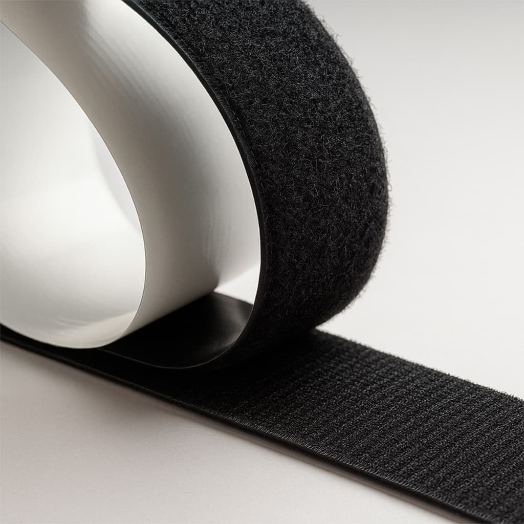1 Metro Fecho de Contato Rolo Velcro Macho e Femea Autocolante Costuravel Dupla Face - 20mm Largura