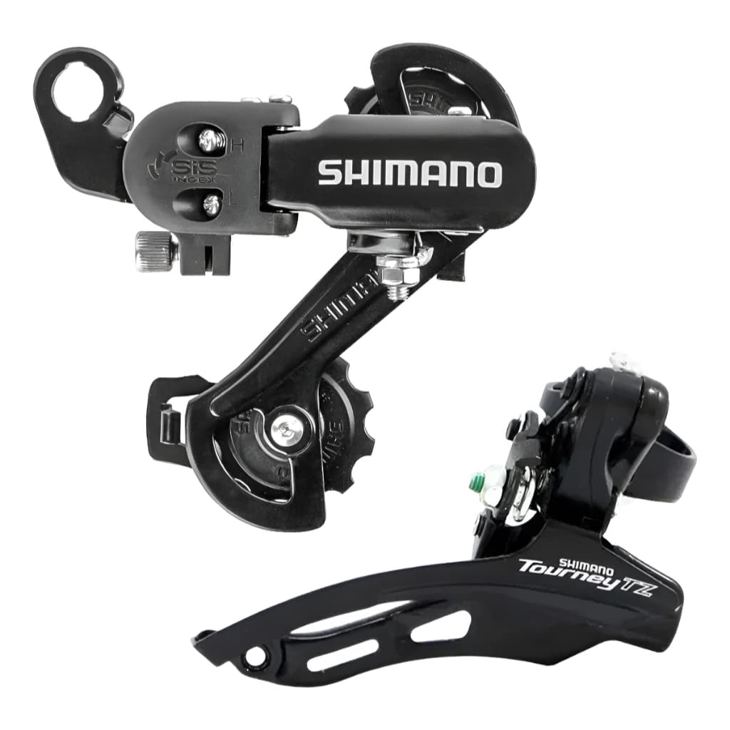 Kit Cambio Shimano Tourney 7v Marcha 21v Dianteiro E Traseiro Bicicleta Bike Aro 24 26 29
