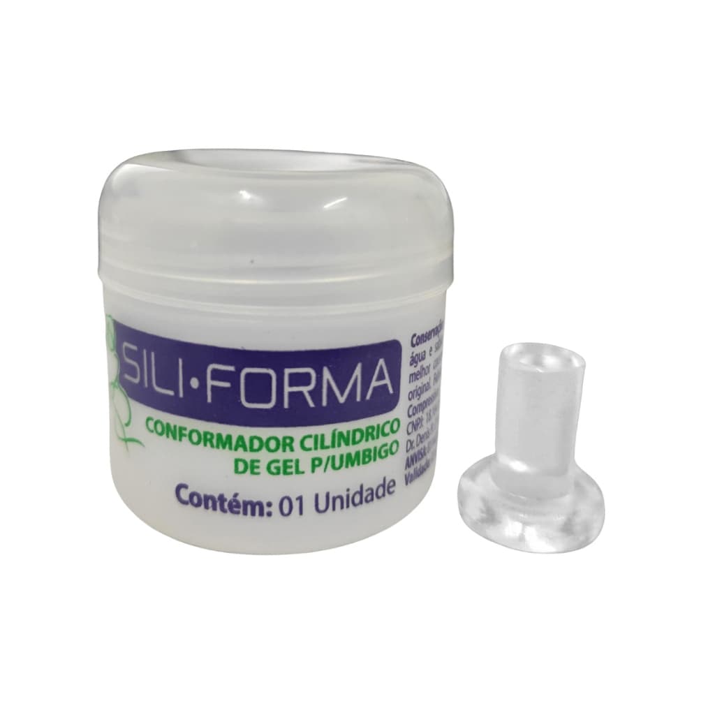 Órtese de Umbigo Conformador Cilíndrica de Gel Pós-Cirúrgico Siliforma com 1 ou 2 unidade