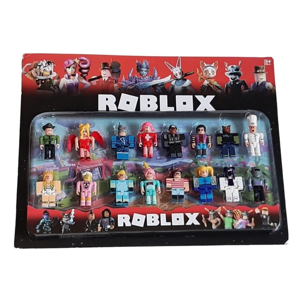 Kit16 Boneco Roblox 6cm Articulado Infantil Brinquedo/padeiro
