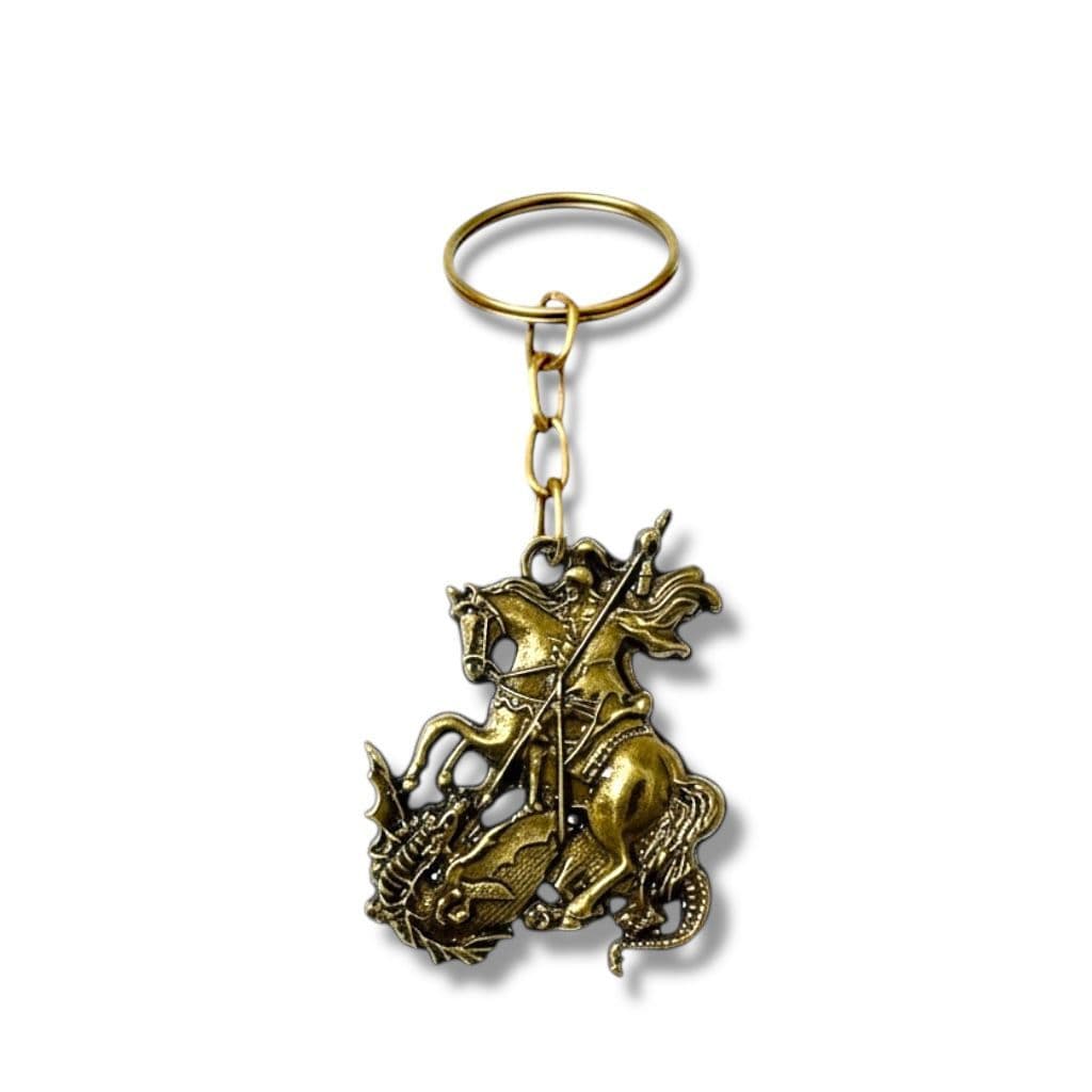 Kit 12 Chaveiro São Jorge De Metal Zamak