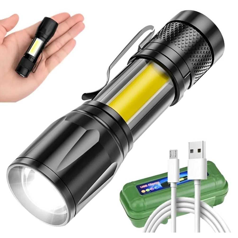 Lanterna Tática Profissional Mini lanterna Led Recarregavel