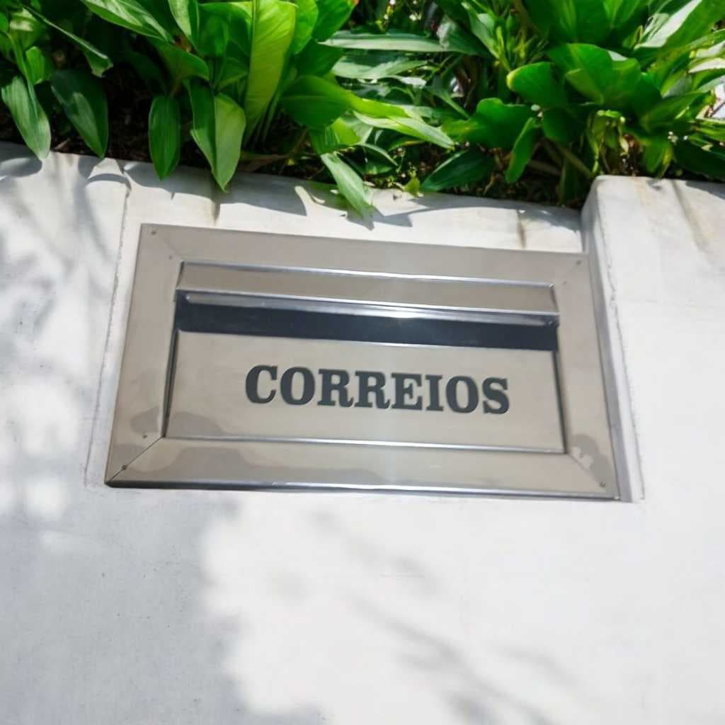 Caixa de correios Porta Carta Caixinha de Correios Aço Galvanizada – com Acesso para Cadeado