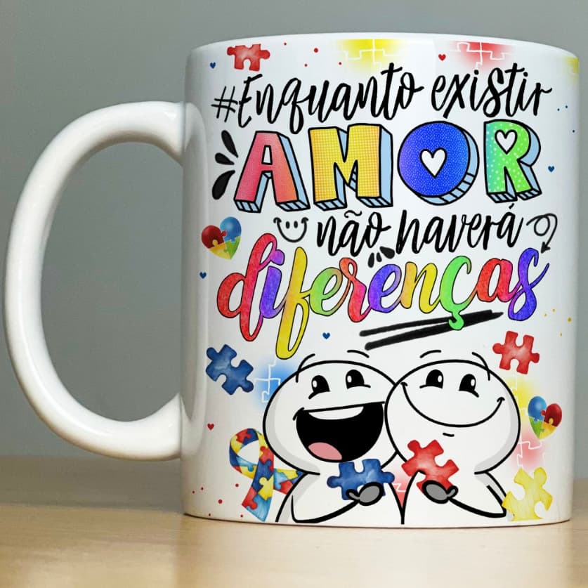 Caneca personalizada autismo