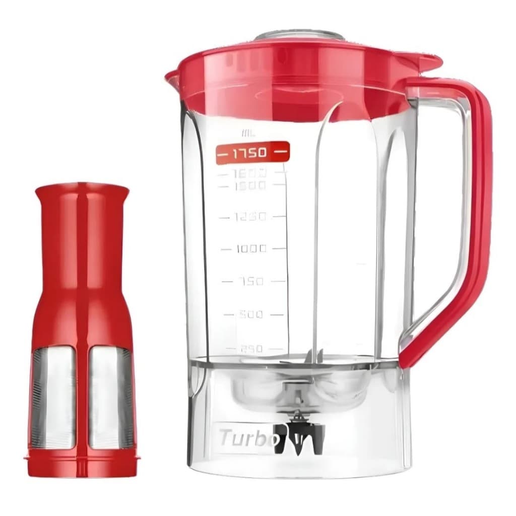 Copo Jarra Liquidificador Mondial L900 Vermelho Completo Original