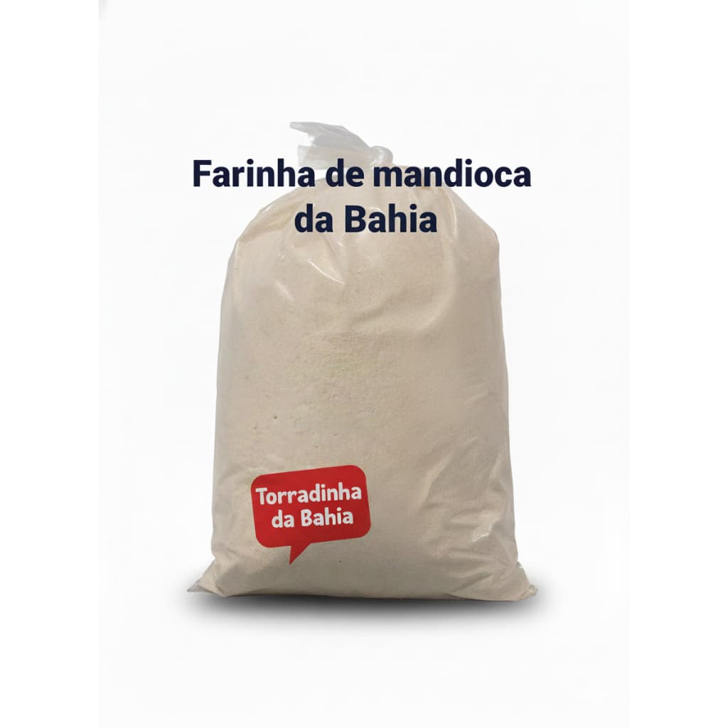 Farinha de Mandioca Torrada e Fina a melhor da Bahia 1kg