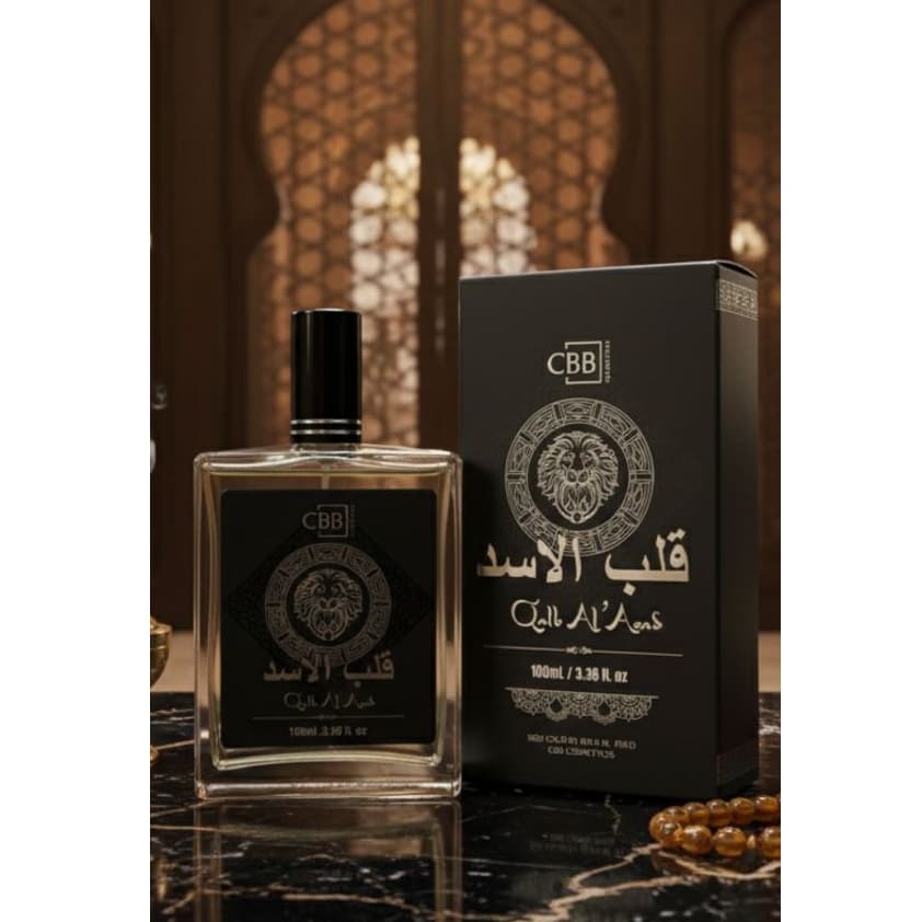 Perfume Árabe QALB AL' ASAD Masculino 100ml - Eau de Cologne CBB - EDC Deo Colônia