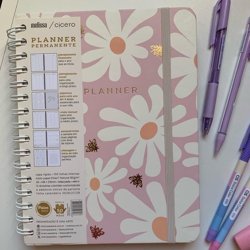 Planner Melissa 2026 | Planner Permanente Melissa | Planner 2026