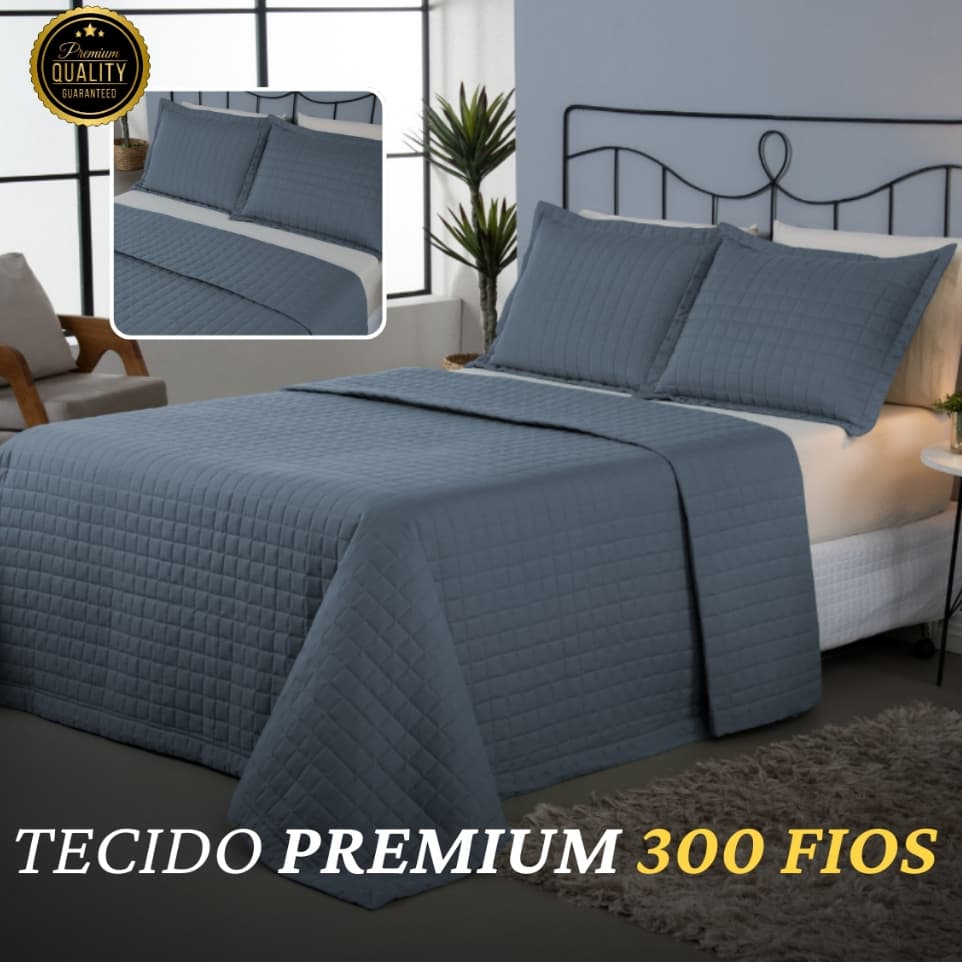 Cobre Leito 300 Fios Premium | Solteiro, Casal, Queen, King  | Luxo, Maciez e Conforto