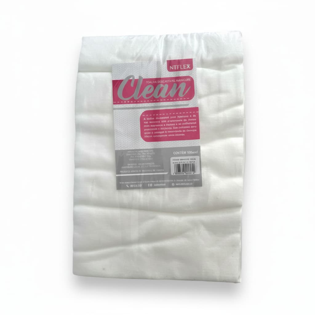 Toalhas Descartáveis Manicure 20x30cm 100un Ntflex - Alta Absorção Profissional