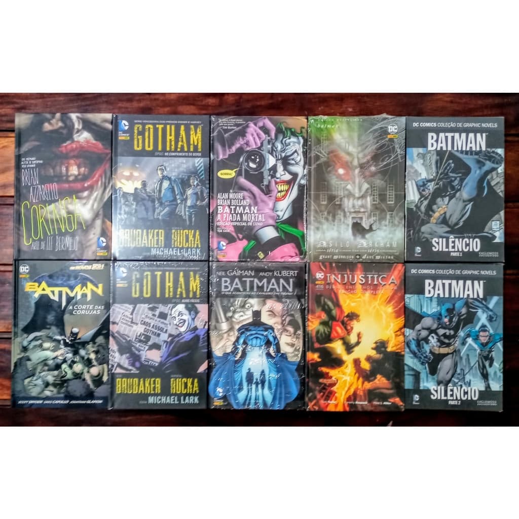 Batman HQs em Capa Dura - Ano Um, Cavaleiro das Trevas, Gotham, Batman 89, Injustiça, Coringa