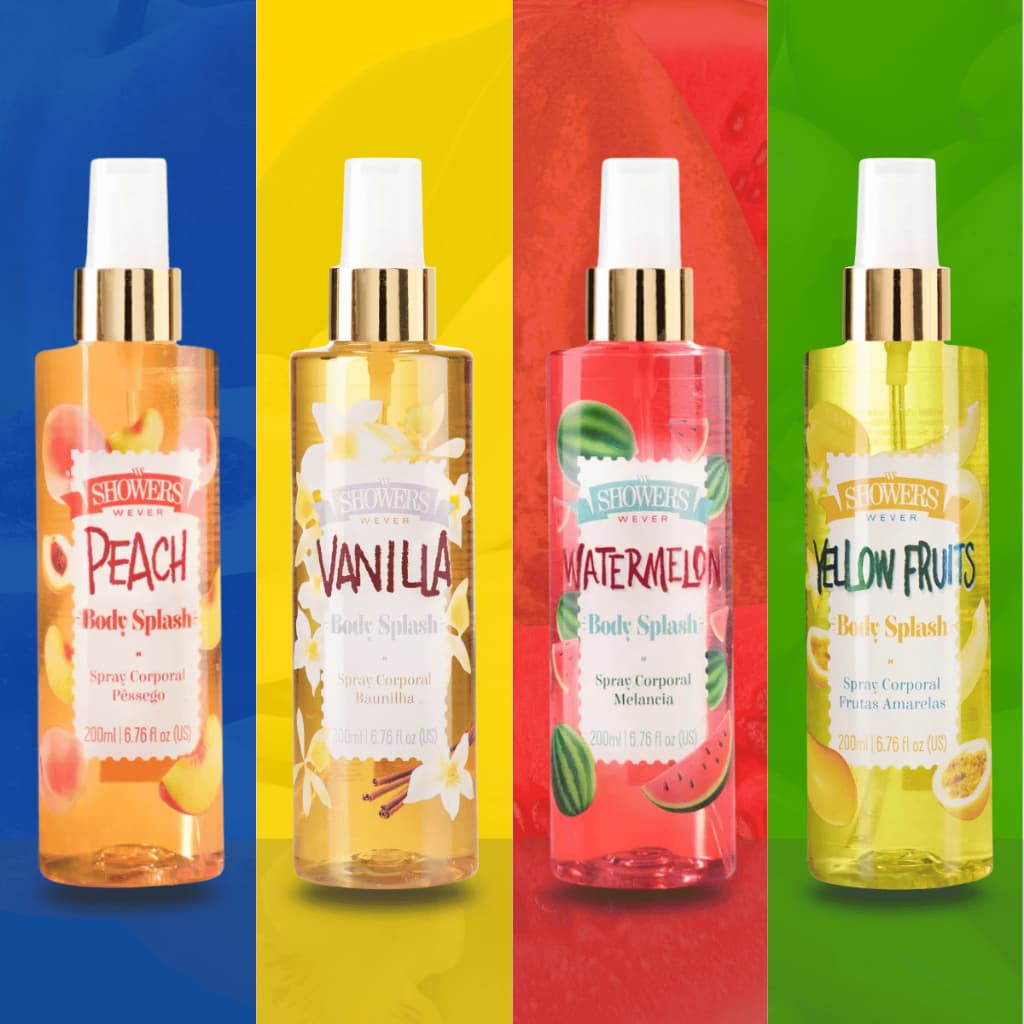 Body Splash Vanilla Doce Feminino 200ml Perfume Colônia Corporal Alta Fixação