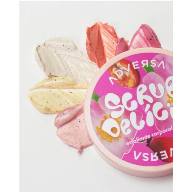 Esfoliante Corporal Vegano Scrub Delícia! Adversa • Pele Macia • Renovação + Hidratação • Aroma Irresistível