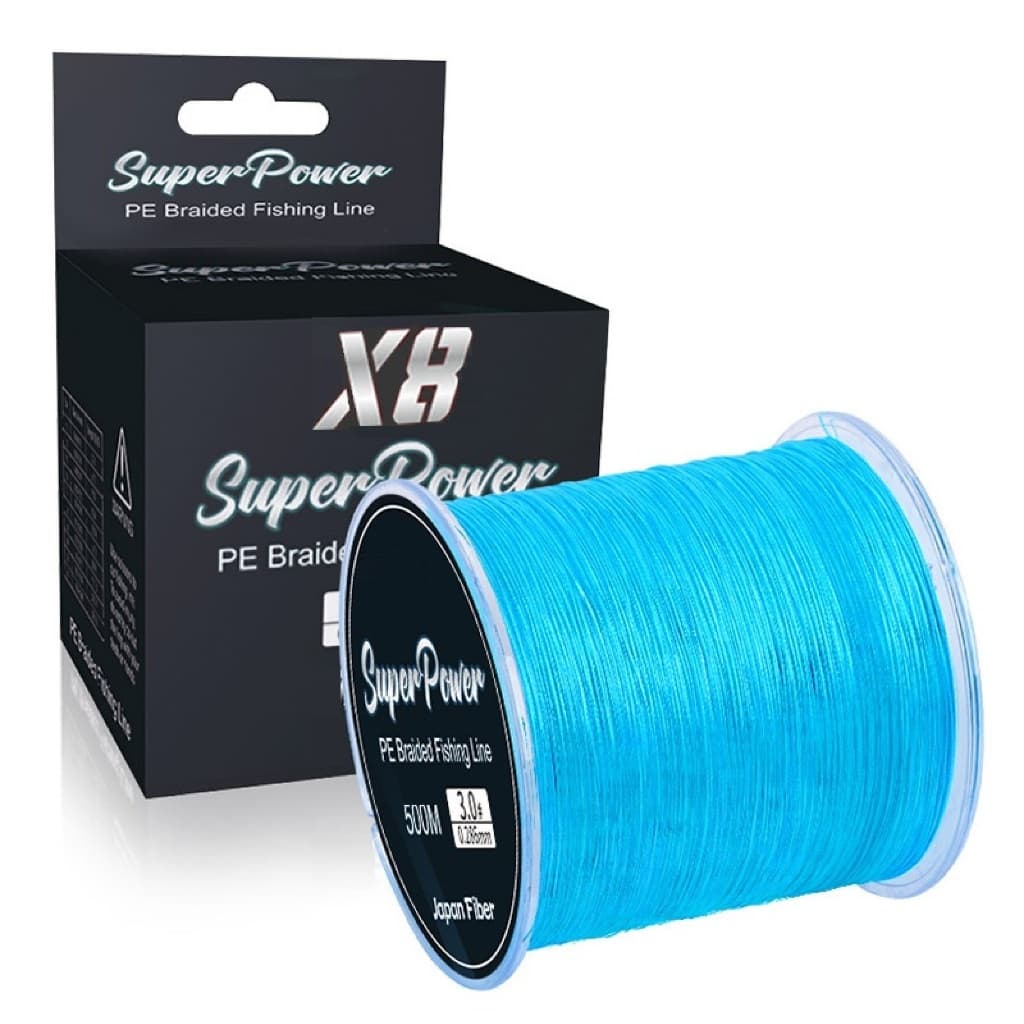 Linha De Pesca 500m Multifilamento 8 Fios 8x Super resistente Carretel Com 500 Metros
