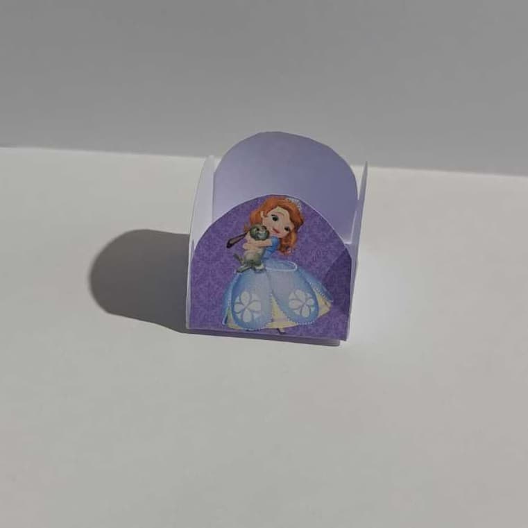 Forminhas pra Doces e Brigadeiros Personalizadas Princesinha Sofia - Forminhas 4 Pétalas Personalizadas
