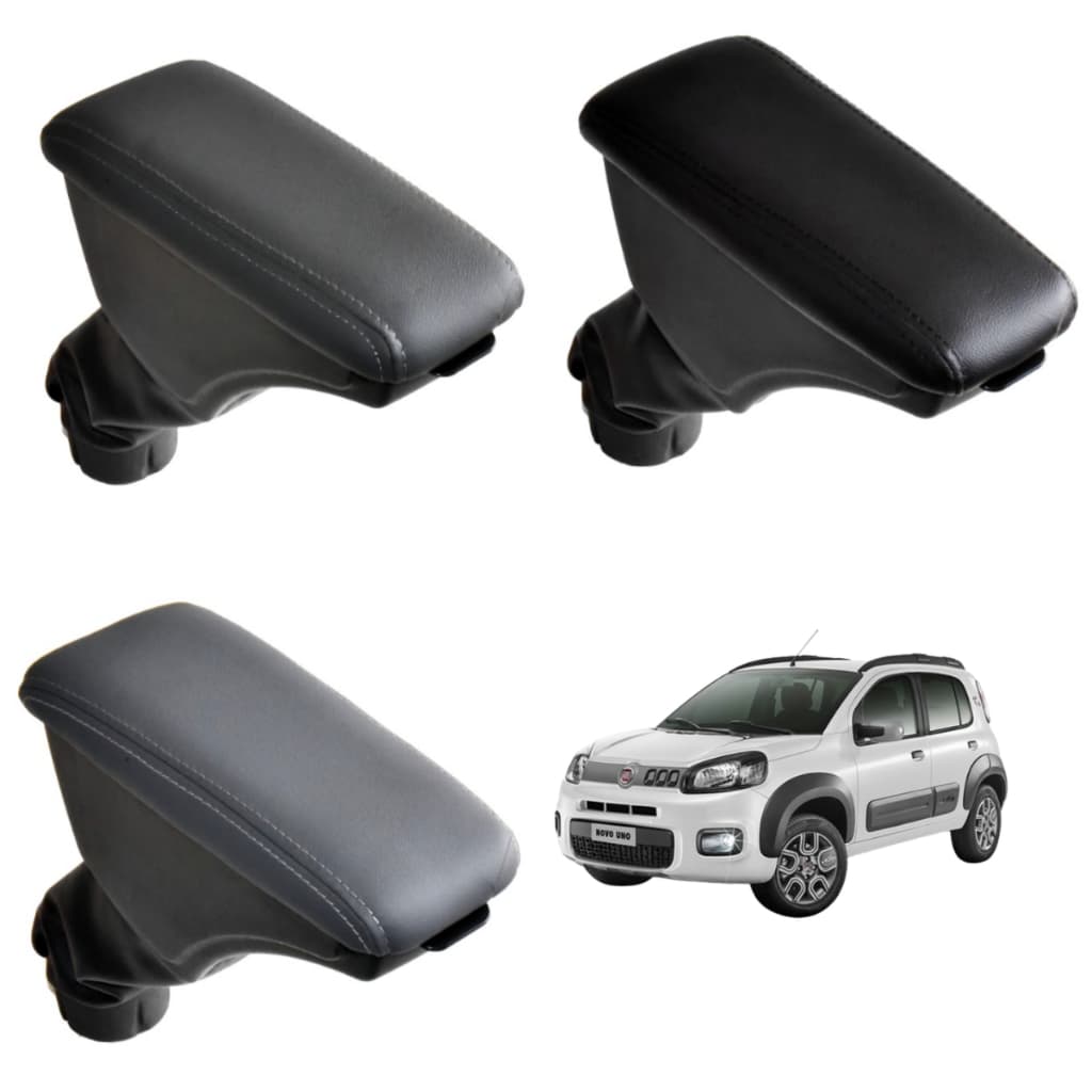 Apoio de Braço Fiat Novo Uno Way Attractive Sporting 2010 a 2021 Courvin Com Console Central Encosto