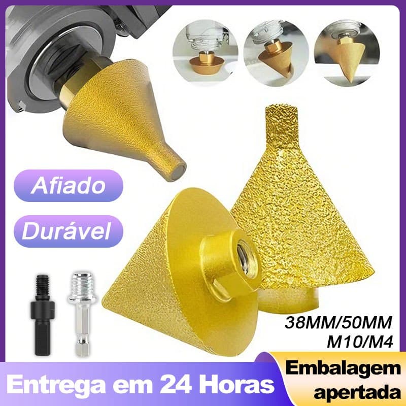 Brocas de Diamante 38/50mm para Chanfrar | Ferramenta de Alargamento de Roscas M10/M14