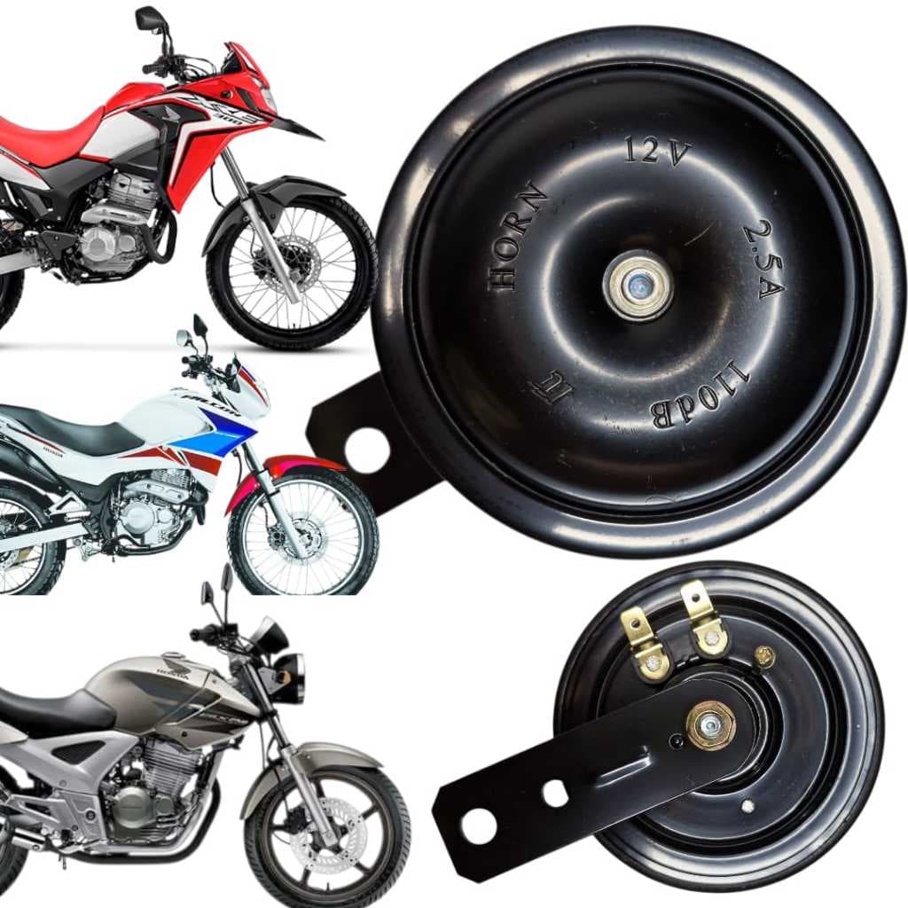 Buzina Para Motos, Cb 300 Twister Falcon Xre Universal 12V