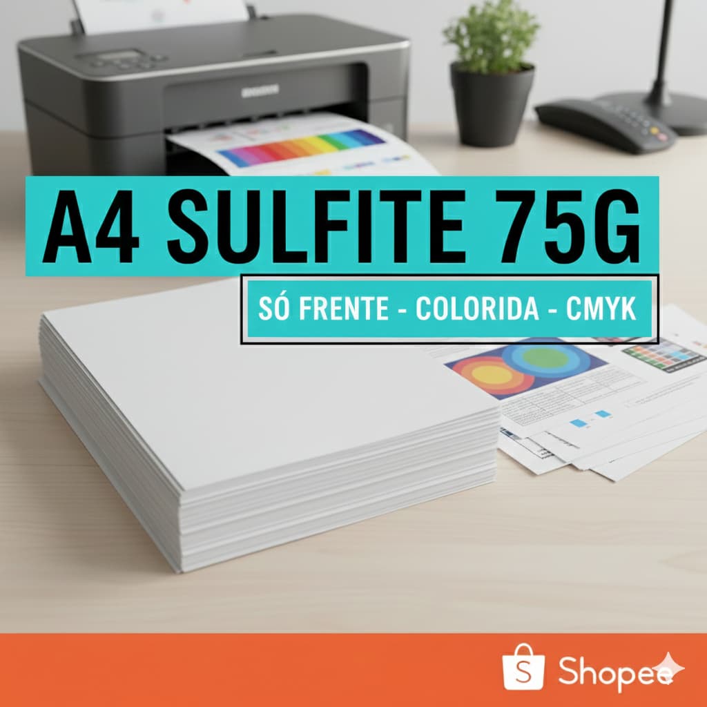 Impressão A4 Só Frente – Colorida Alta Qualidade