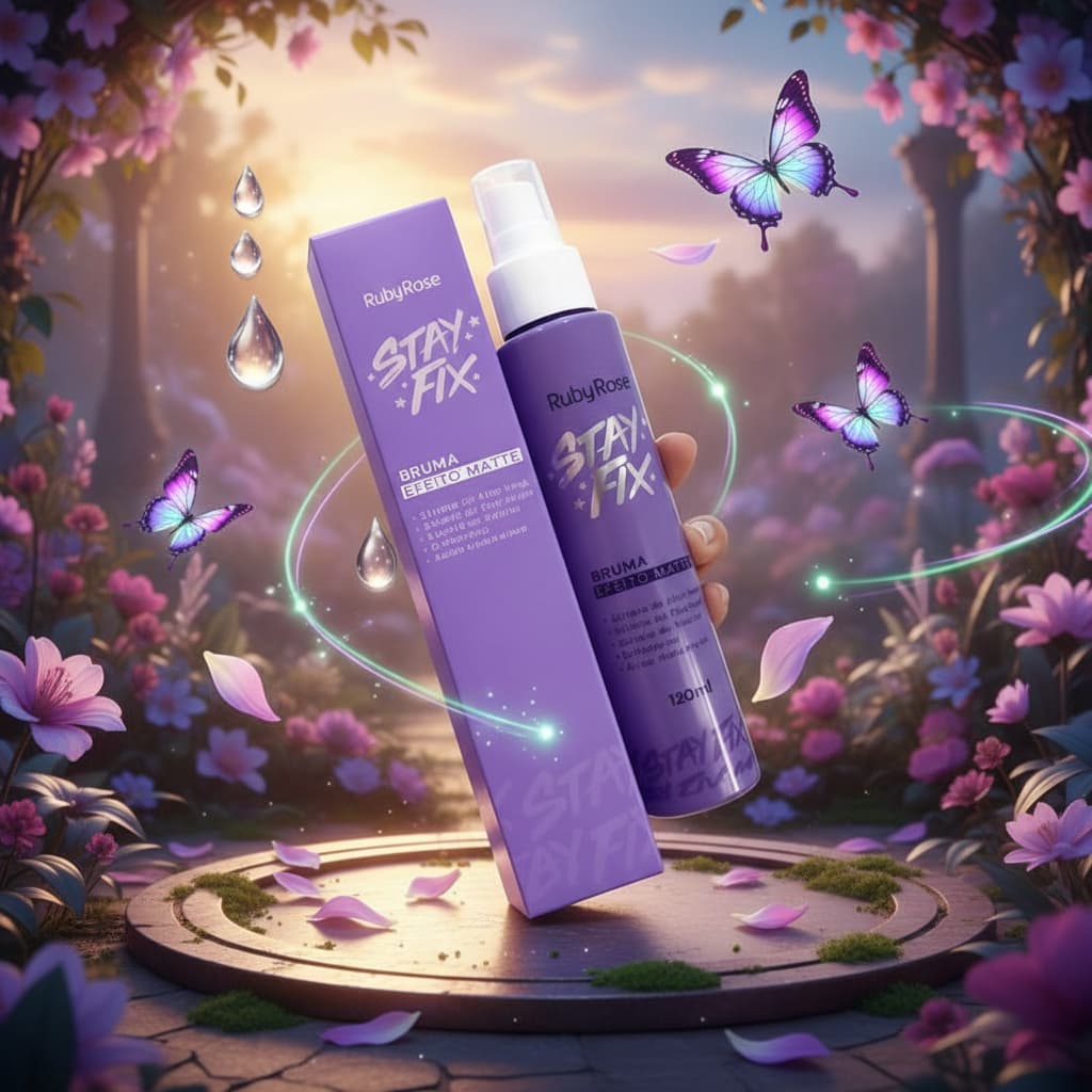 Bruma Fixadora Efeito Matte Stay Fix Ruby Rose 120ml-Labranche lápis labial