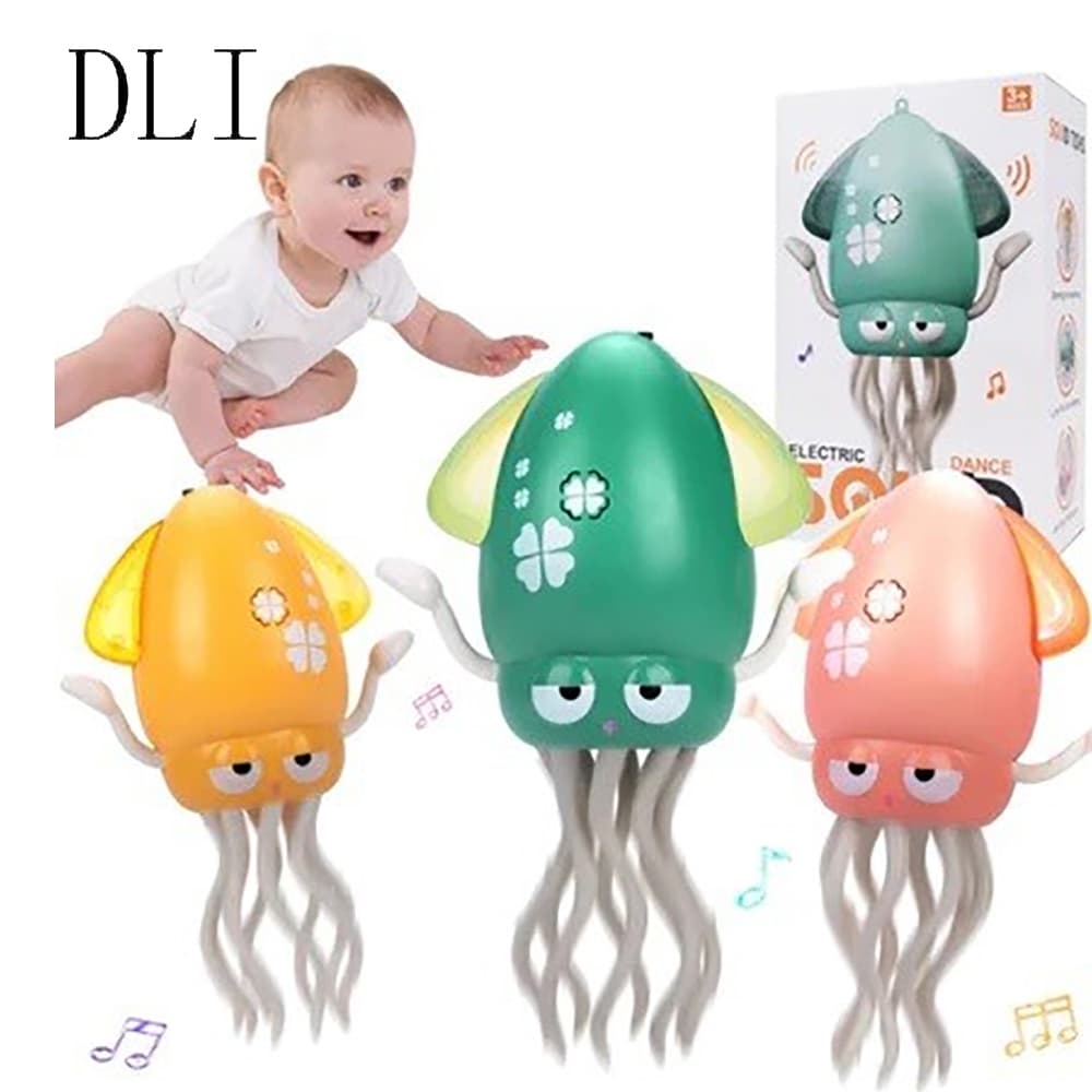 DLI Brinquedo Polvo Lula Dançante Brinquedo Musical Luz Som Infantil Dançante Bebê Brinquedo