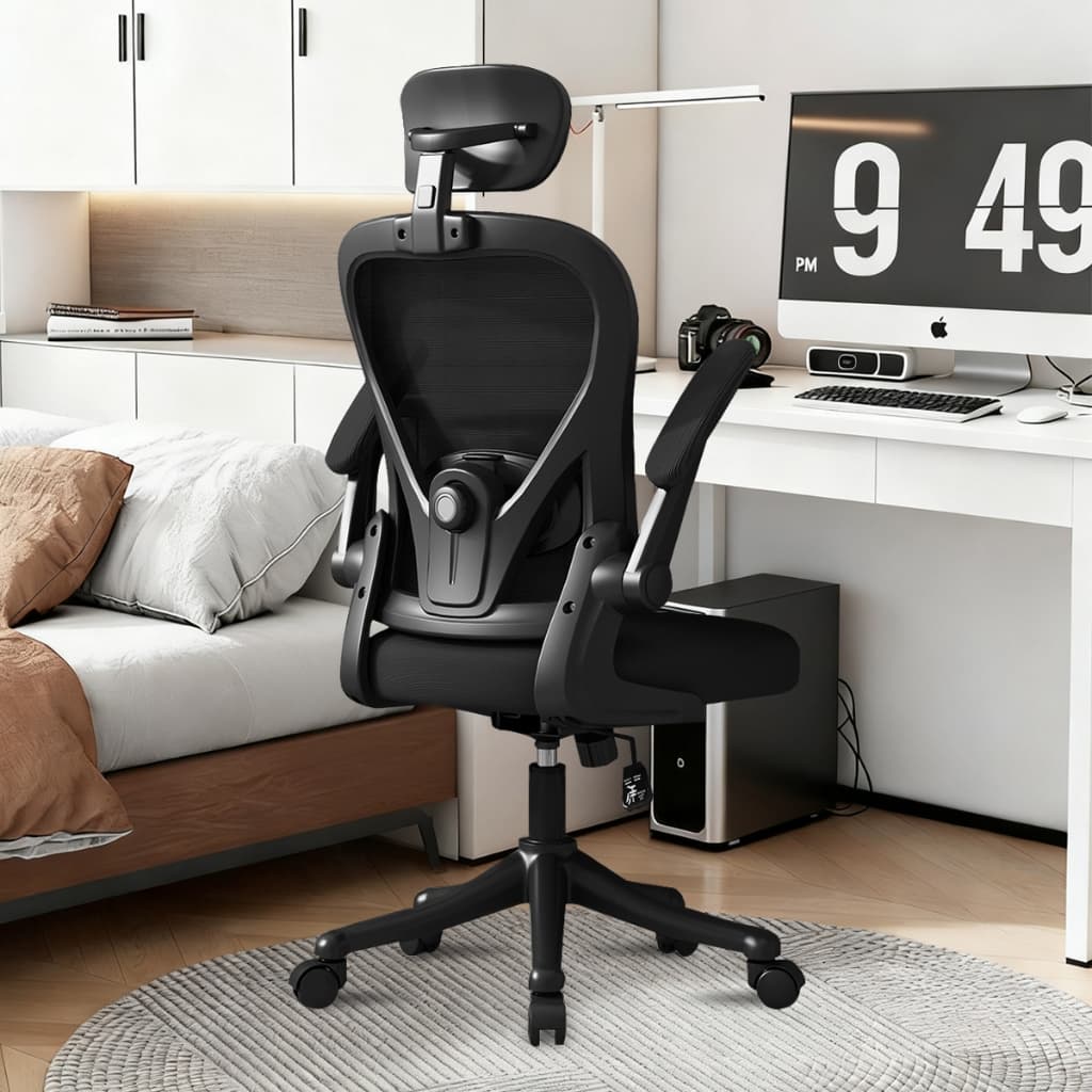 Cadeira de escritório ergonômica,reclinável de 90°a130°com apoio lombar,capacidade de peso de 200 kg