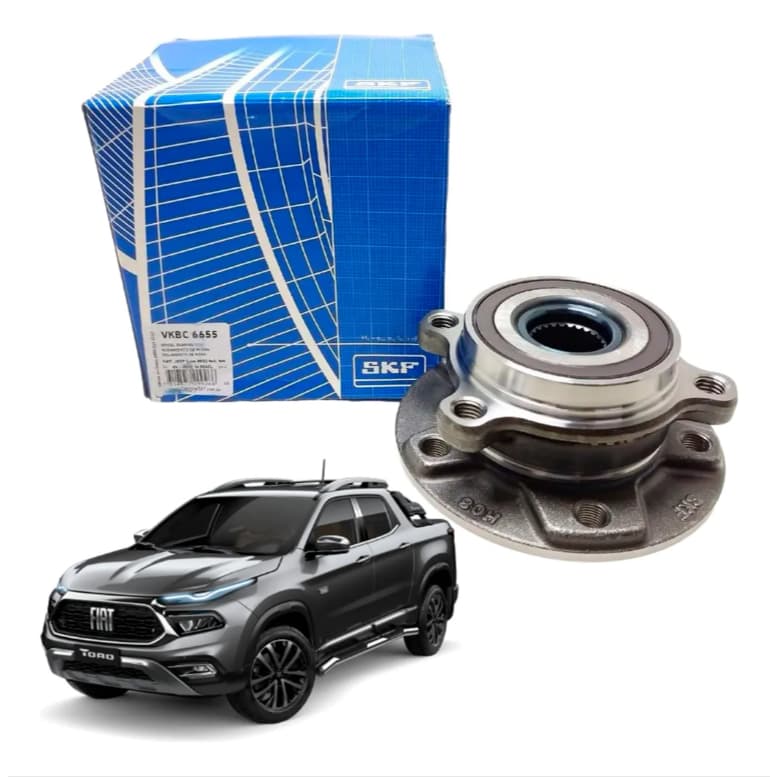 Cubo Roda Dianteira Com Rolamento Jeep Compass renegade 4x4 4x2 fiat toro Skf vkbc6655