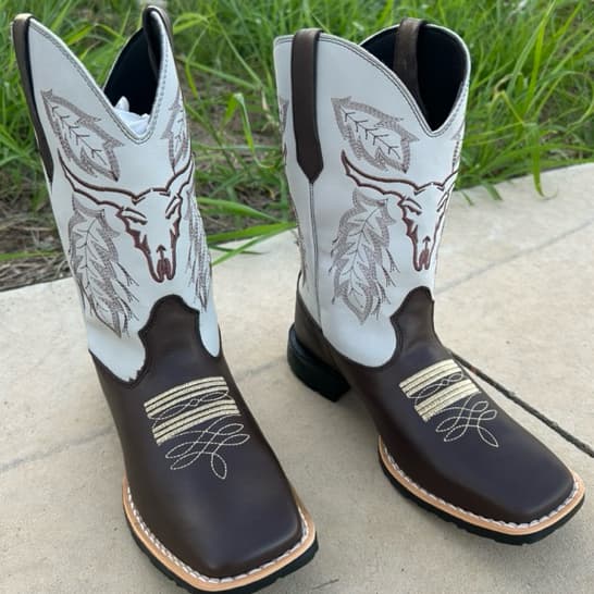 Texana Botina Bota Rodeio Cowboy Country Estilo Cano Longo Conforto Masculino