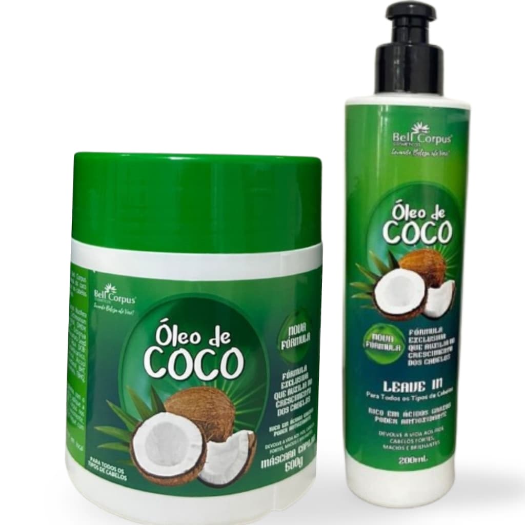 Kit BellCorpus Máscara de Cabelo Hidratação E Leave-in Finalizador (ESCOLHA a LINHA)