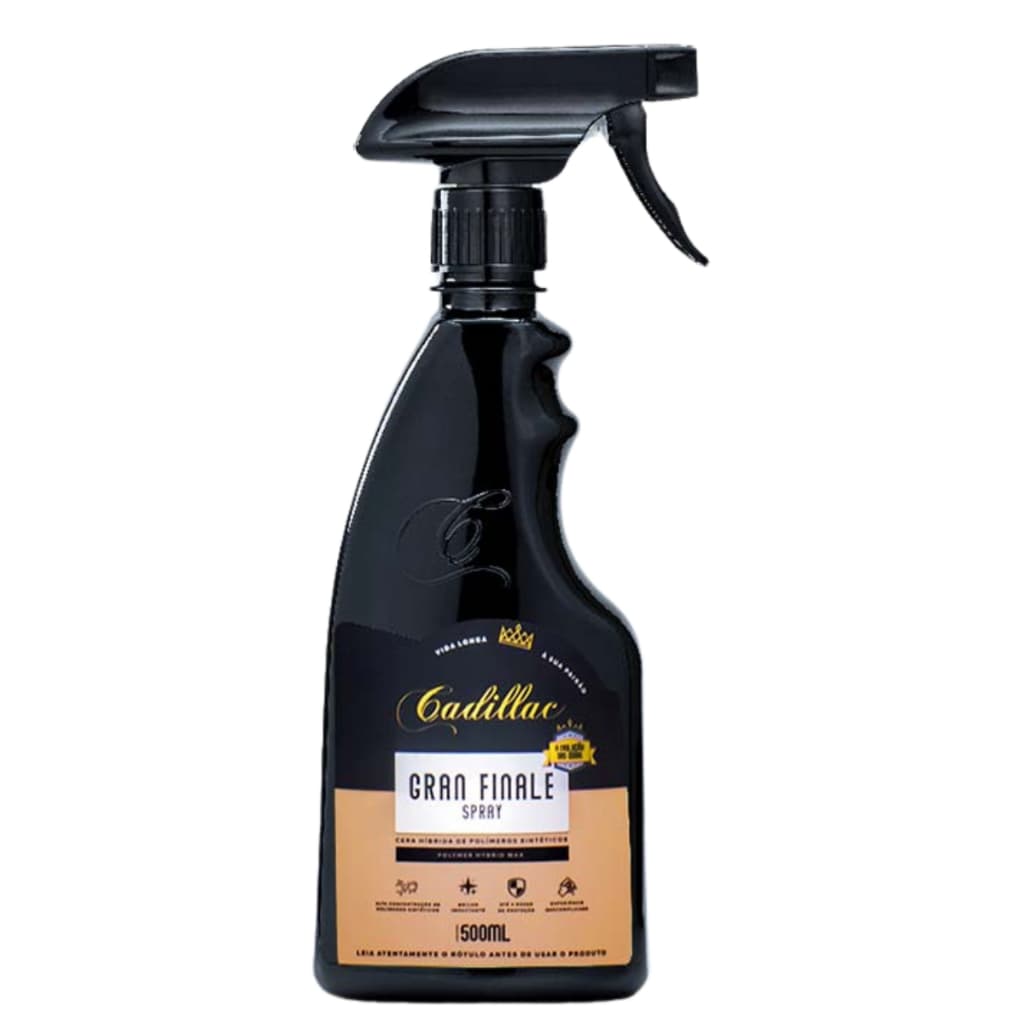 Gran Finale Spray 500ml Cadillac Cera Hibrida Proteção UV 4 Meses Repele Agua