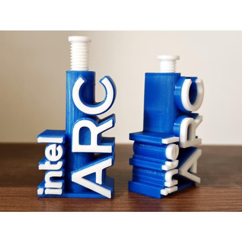 Suporte para Placa de Vídeo Intel Arc Gaming – Altura Ajustável 66mm a 115mm