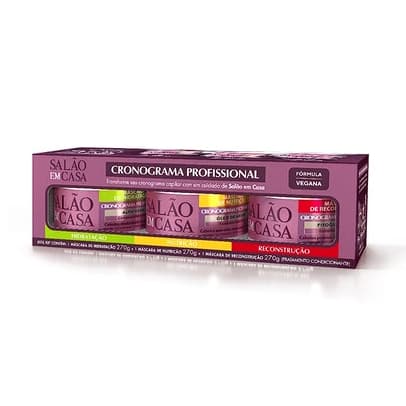 Eico Kit Cronograma Capilar Máscara Hidratação Nutrição Reconstrução 270gr 3 Máscaras