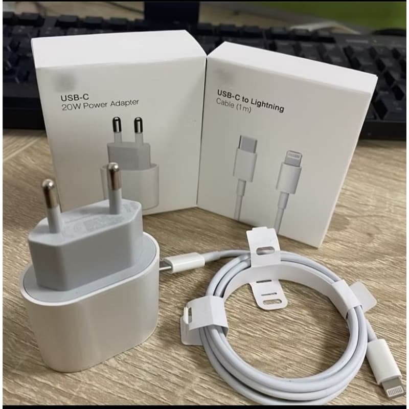 Carregador Completo Para iPhone Fonte + Cabo Tipo C 6, 7, 8, X, Xr, Xs, Xs Max, 11, 12, 13, 14 Pro Max