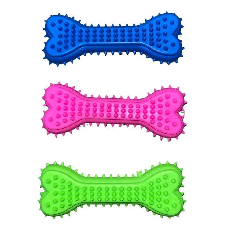 Brinquedo Mordedor para Cachorros | Ossinho de Borracha | Anti Estresse | Resistente | Pet Brinquedo para Cães