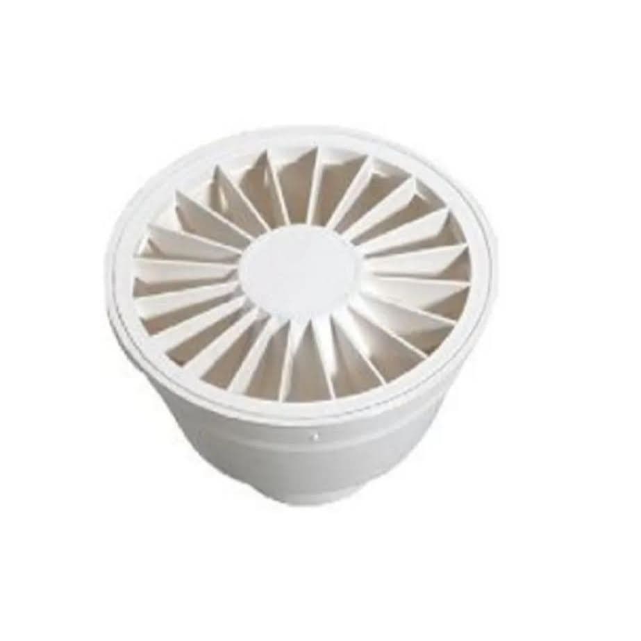 Ralo redondo de Pvc com saida para baixo.Kit com 2 pçs por 31,80.