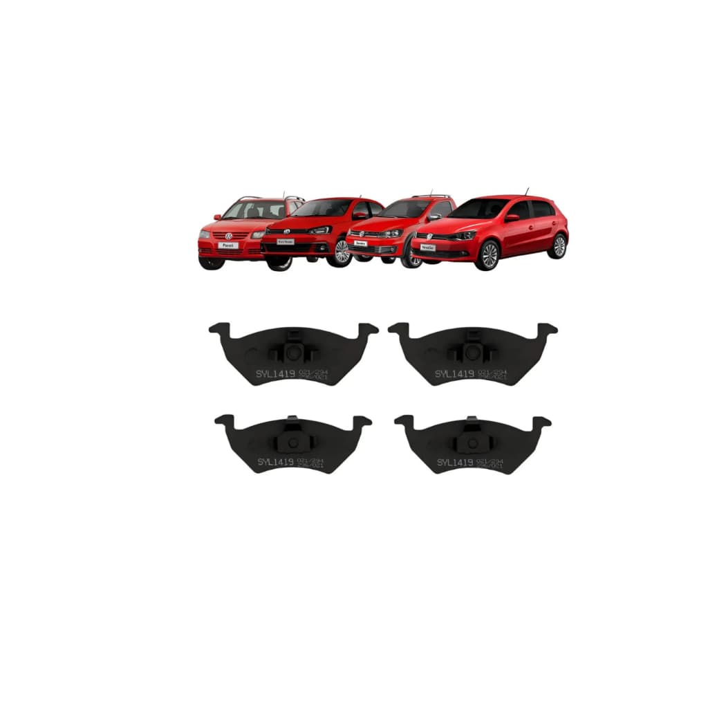 Pastilha De Freio Dianteira Gol Saveiro Voyage G5 G6 Syl1419