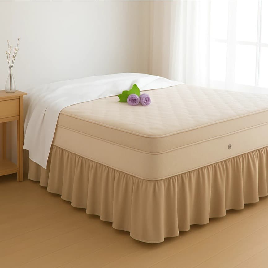 Saia Para Cama Box Universal Microfibra 100% Poliéster Tecido Premium Com Elástico Em Toda A Volta