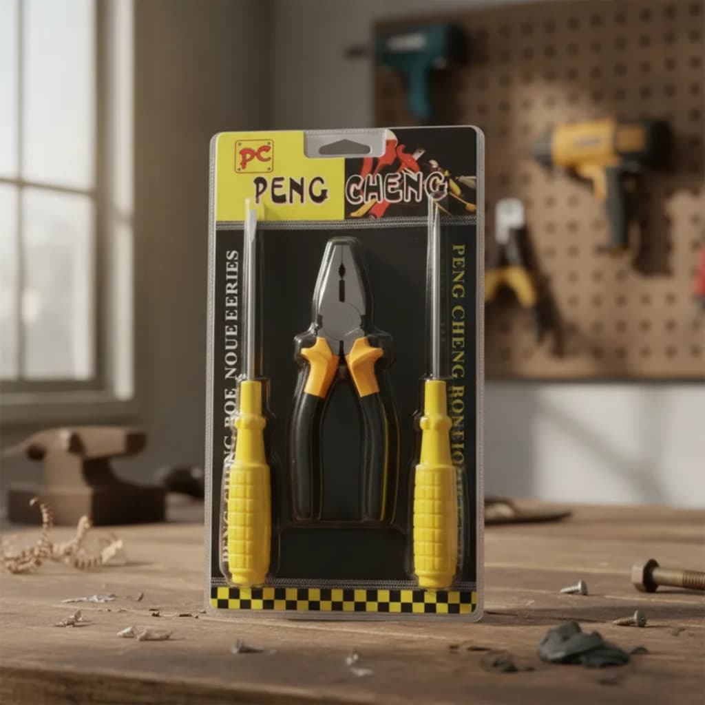 Kit Reparo Com Chave De Fenda Chave Phillips E Alicate 3peça