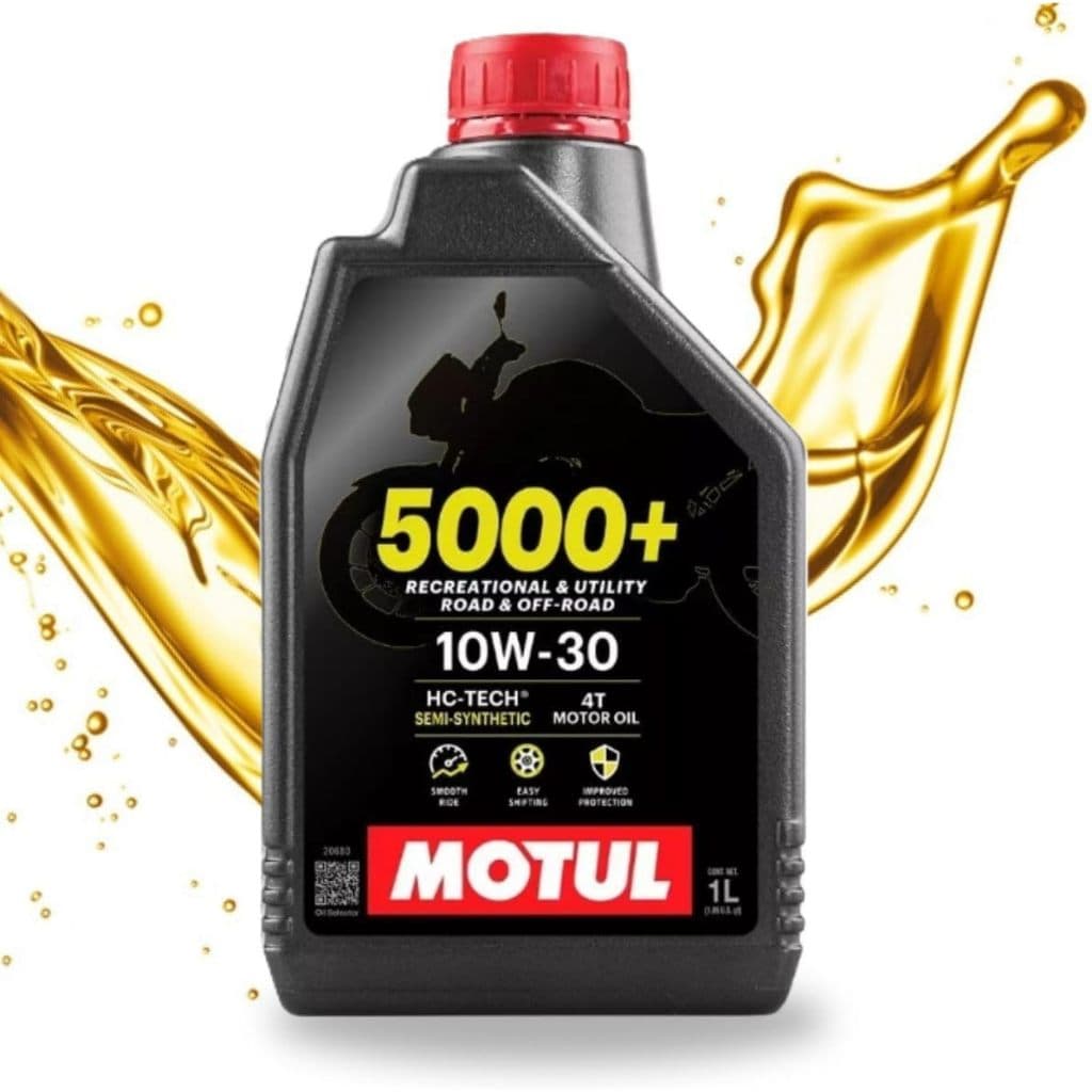 Óleo de motor Motul 5000+ 10W-30 1 L semi-sintético para motos e quadriciclos de 1 unidade