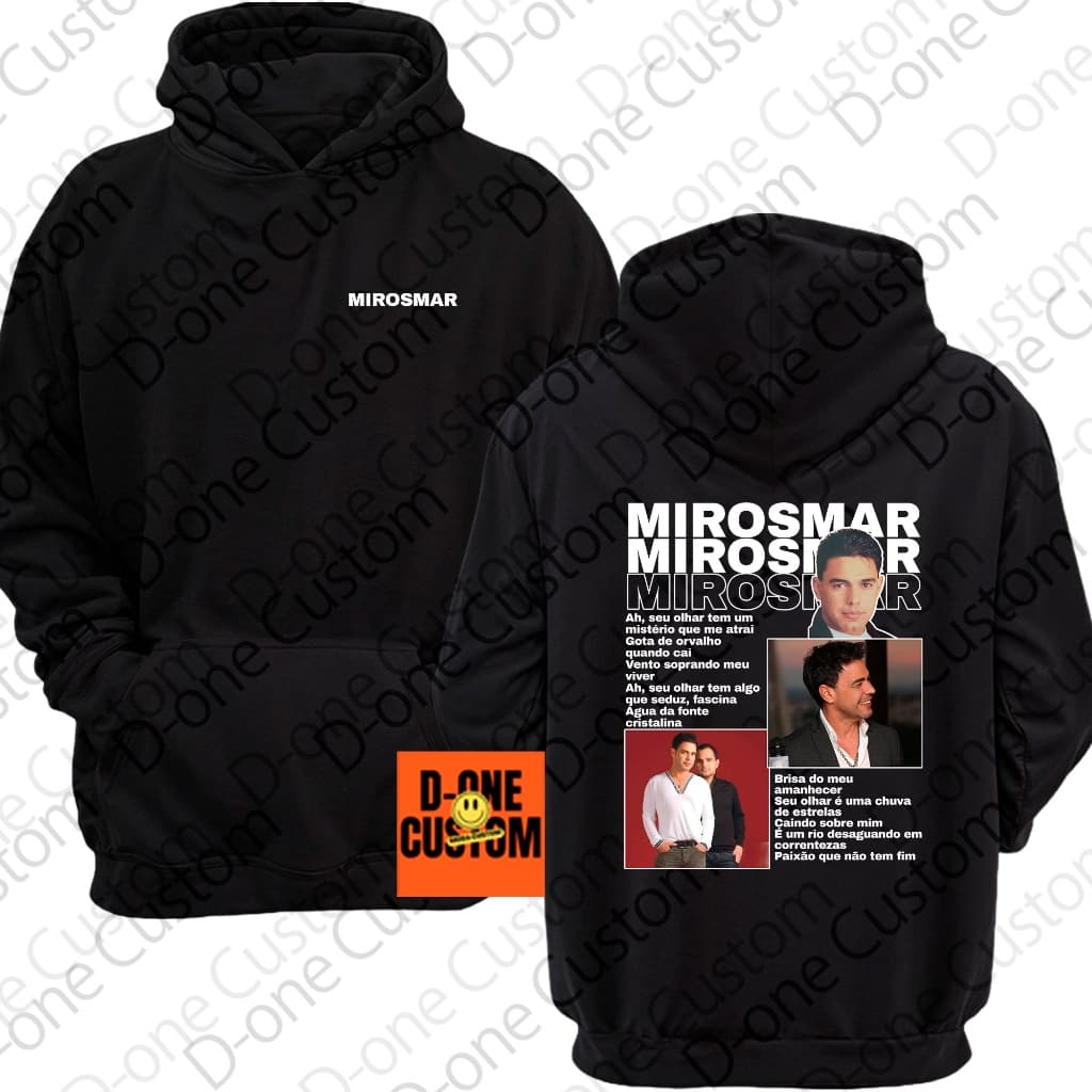 Blusa Moletom Estampado Homenagem Mirosmar Cantor Sertanejo Zeze di Camargo e Luciano Show Rodeio