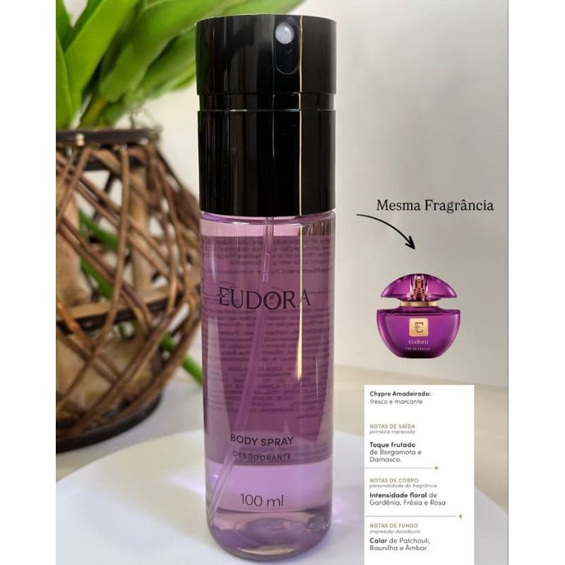 Desodorante Body Spray Eudora 100ml.