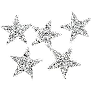 10 PACOTES ESTRELAS NATAL ( PRATA )LINDAS EM EVA COM 4 TAMANHOS COM 40 UNIDADES