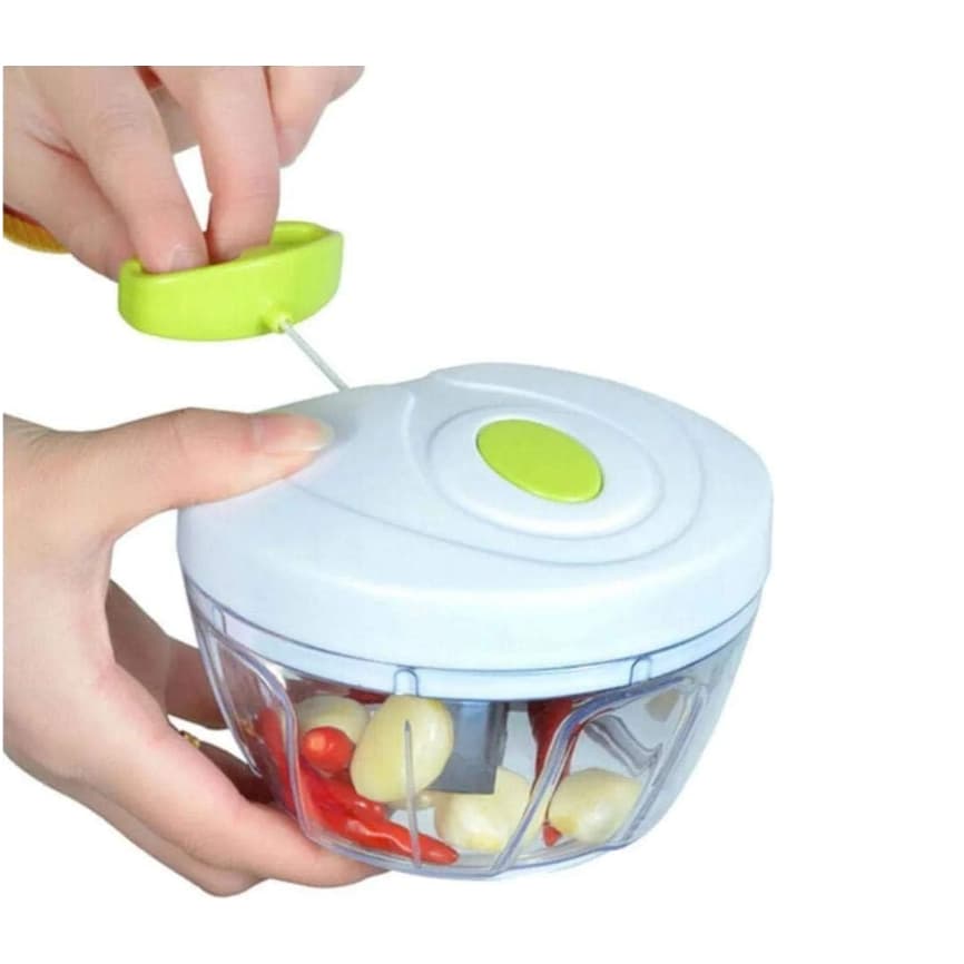 Processador Triturador Manual De Alimentos 3 Lâminas