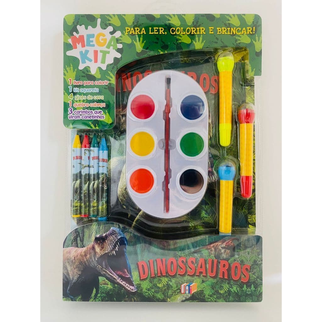 Livro Infantil Colorir Megakit  - Variados   - Ler, Colorir E Brincar