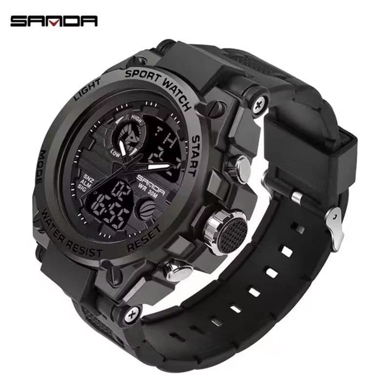 Relógio Masculino 739 – Estilo Militar, Esportivo e Resistente à Água Anti-shock
