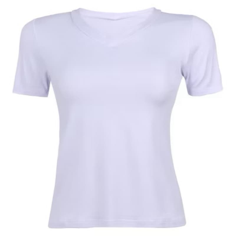 Blusa feminina manga curta malha 100% visoclycra babyloook P ao GG enfermagem curso treino farda branca