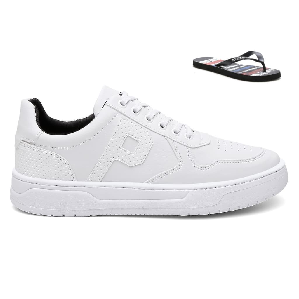 Kit 1 Tênis Polo Plus lançamento + 1 Chinelo Polo Plus